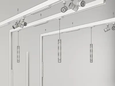 Magnetic -Track-light 3D model