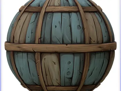 Stylized Wood Seamless Texture Texture 35