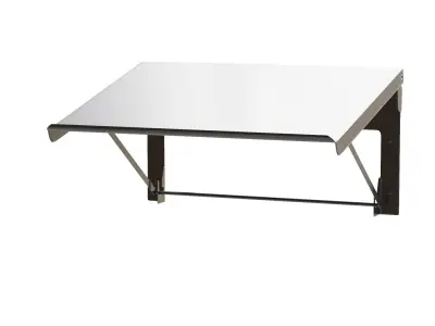 Teknomek stainless steel wal mounted lectern 3D model