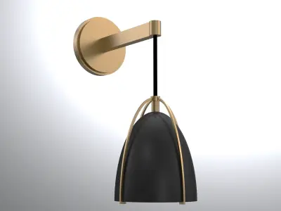 NORMAN ONE LIGHT SCONCE BY SEA GULL COLLECTION 3D MODEL 3D model