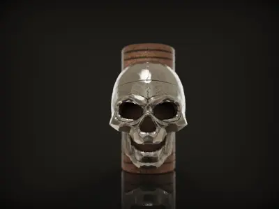 Ring Skull from Silver street collection 3D print model 3D print model