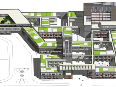 Sketchup School and University N4 3D model