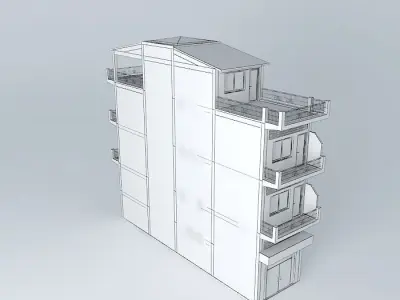 Simple Flat 3D model