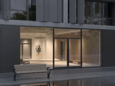 Interior Scene 11 - Lobby Nexus - 3D Interior 3D model