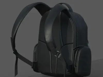 Backpack Camping Generic military combat soldier scifi  Low-poly 3D model