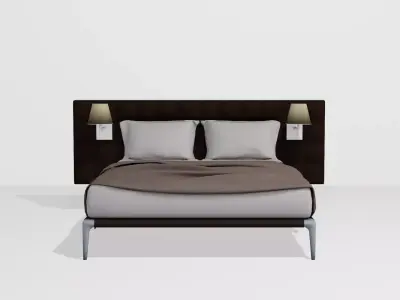 Noobist - Bed - casvolga  Low-poly 3D model