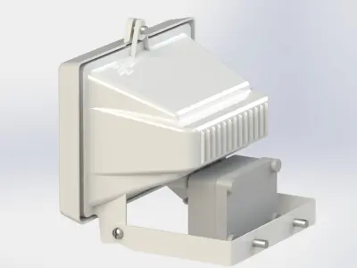 Flood Light and Movement Sensor 3D model