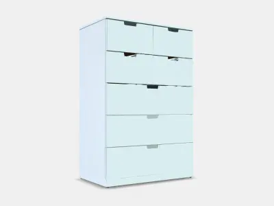 NORDLI Chest of 7 drawers 3D model