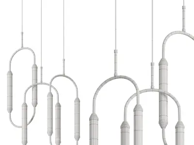 Giopato  Coombes CIRQUE chandelier by Lalume 3D model