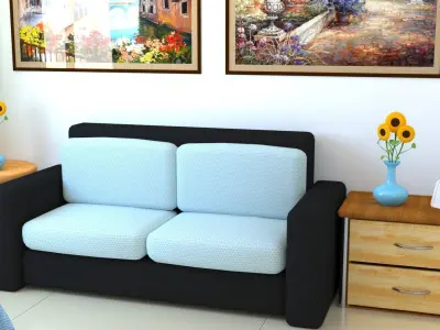 Hospital Room 3D model