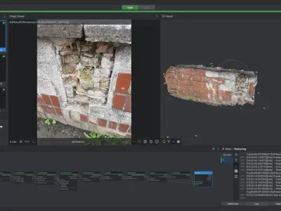 3DF Zephyr - The Wall 3 Low-poly 3D model