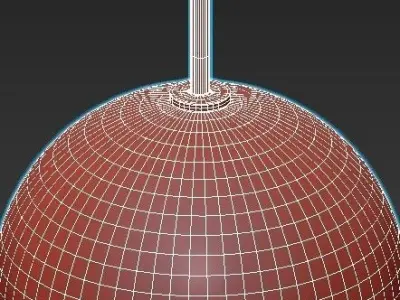 bubbles-4802-12wl wall light with clear glass globe 3D model