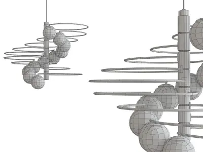 Lumi Chandelier 3d model Low-poly 3D model