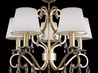 Parkdale 5Light Shaded Chandelier 3D model