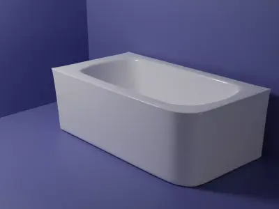 Bathtub square 3D model