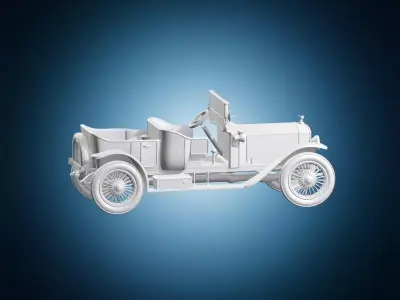 Vintage Classic Car Model 3D print model
