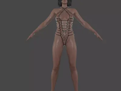 Maiden  Low-poly 3D model