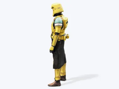 Rogue-Trooper - 3d Model star wars trooper Low-poly 3D model