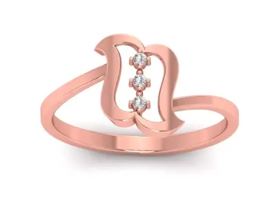 Solitaire Wedding Engagement Women Rings Bridal Ring 3D print model