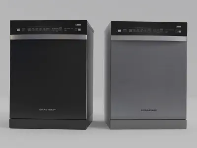  Brastemp stainless steel dishwasher 3D model