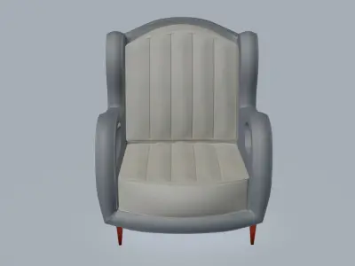 Two holes armchair 3D model