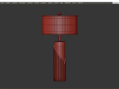 Castro Streamline Table Lamp With Shade Low-poly 3D model