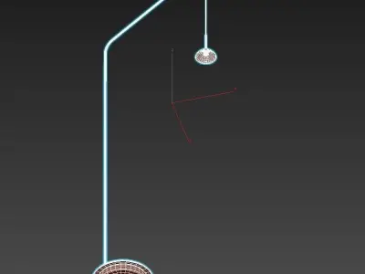 CUPOLINA two floor lamps with shade 3D model