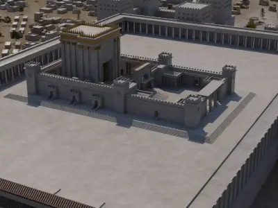 City of Jerusalem in the 1st century Low-poly 3D model