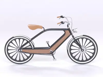 Bicycle electric bike Low-poly 3D model