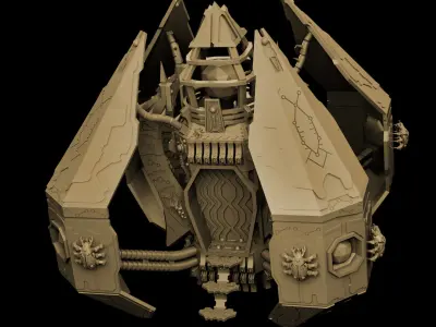 Eternal Dynasty Monolith Sci Fi Miniature 3D print model