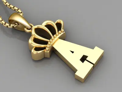 Collection Album Initial Light Gold Letter Alphabet Version 8 3D print model