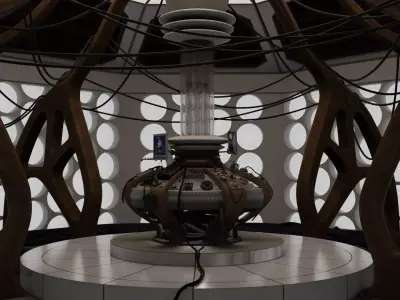 War Doctor TARDIS Interior 3D model