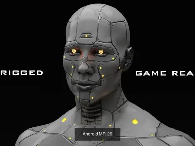 Androids 3D Model Pack