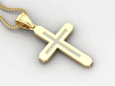 100 Light Gold Cross Pendant Album New Designs You Should Buy  3D print model