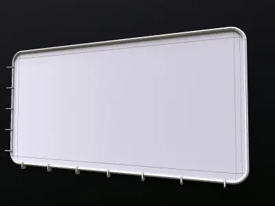 Post Apocalyptic Fench Low-poly 3D model