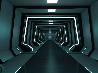 Corridor Interior 3D model get