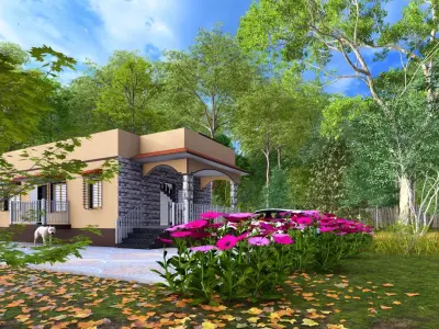 Residential Exterior 3d model 3D model