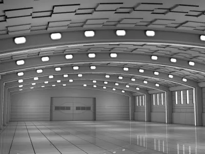 Sci Fi Warehouse 3D model