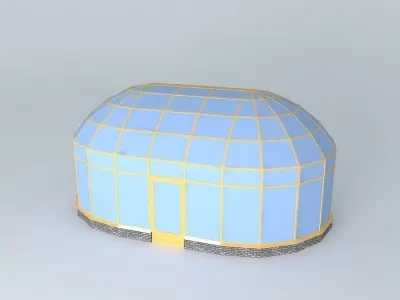 Winter garden 4 Free 3D model