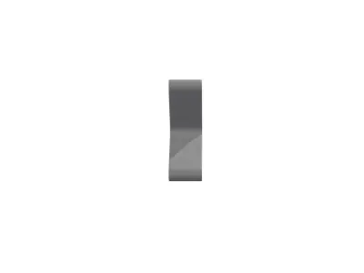 3d angle small left Low-poly 3D model