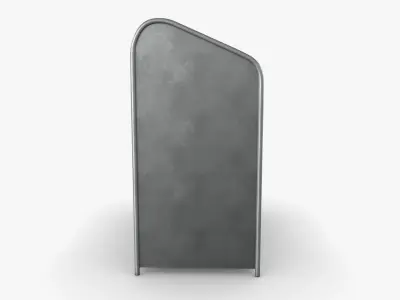 Trash can 01 Low-poly 3D model