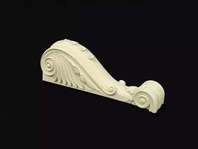 pilaster ornate sculpture 3D model purchase