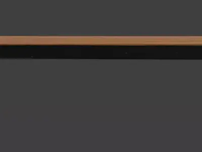 Wooden Park Bench 3D Model 3D model