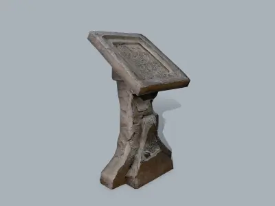 lectern Low-poly 3D model