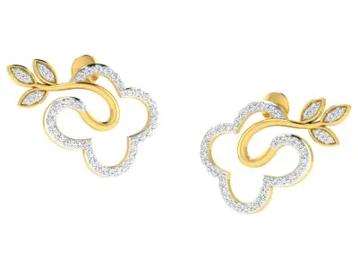 Diamond locket set for Women 3D print model