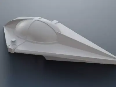Smallville-Spaceship star wars spaceship 3D print model