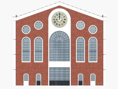 Old warehouse PBR 3D model