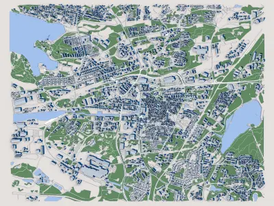 Rauma Town Finland 3D model