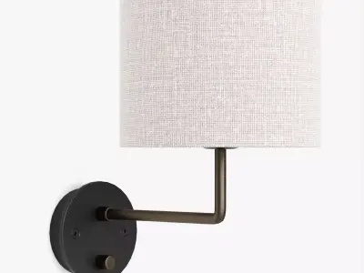 Lamp Wall Bedside Gubi Gravity Small Low-poly 3D model