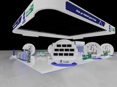 booth 14x19 3D model